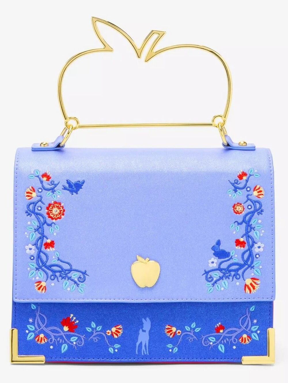 Loungefly Disney Snow White And The Seven Dwarfs Apple Handle Crossbody Bag - Picture 6 of 7